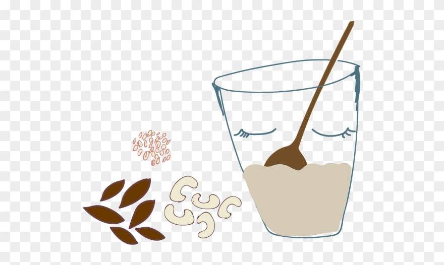 Cashew Or Almonds Milk Clipart