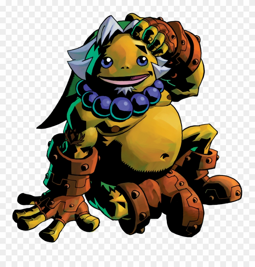 Deku Link Can Also Skip On Top Of Water And Blow Bubbles - Legend Of Zelda Majora's Mask Goron Link Clipart