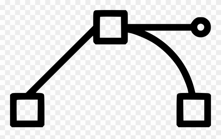 Path Shape Transform Tool Object Corner Cusp - Vector Anchor Point Bezier Clipart