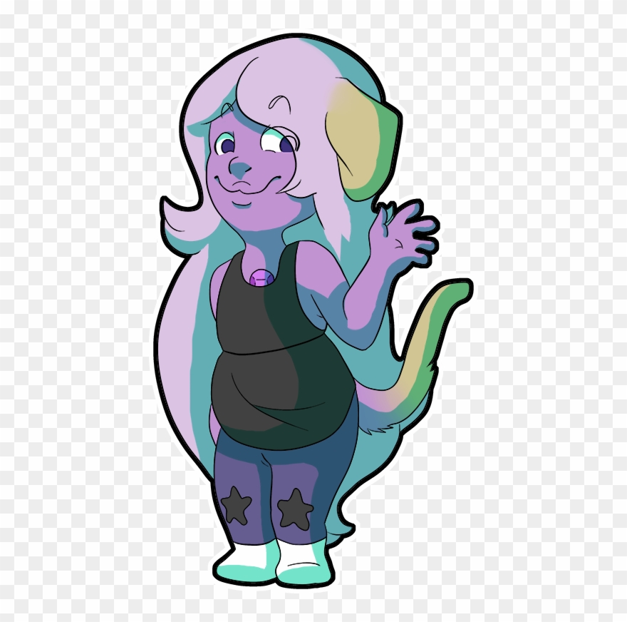 Yellow Lab Amethyst - Cartoon Clipart