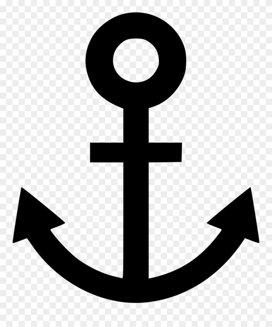 Christian Svg Anchor Banner Transparent Library - Font Awesome Anchor Clipart