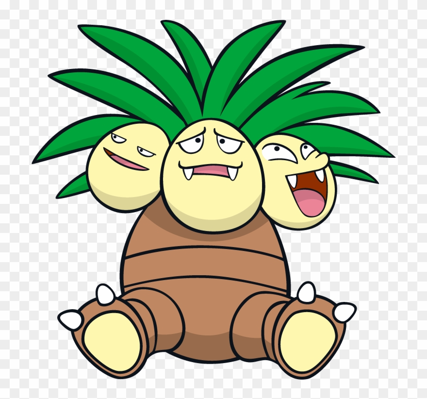 Exeggutor Pokemon Character Vector Art - Exeggutor Pokemon Clipart