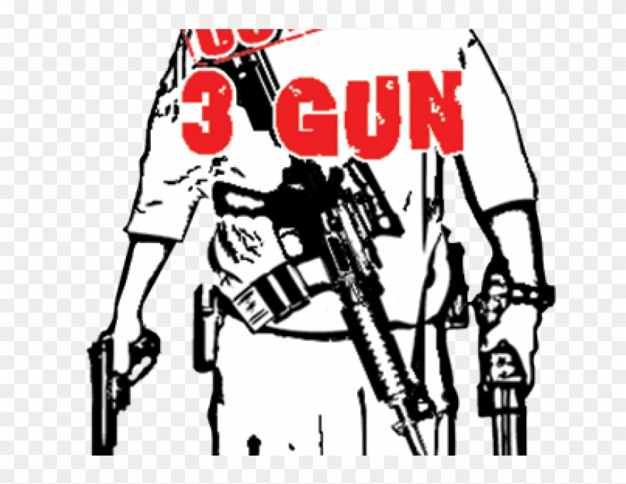 Three Gun Match - Pistol Clipart