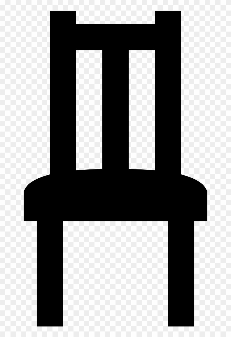 A Front Profile View Of A Chair - Chair Icon Clipart