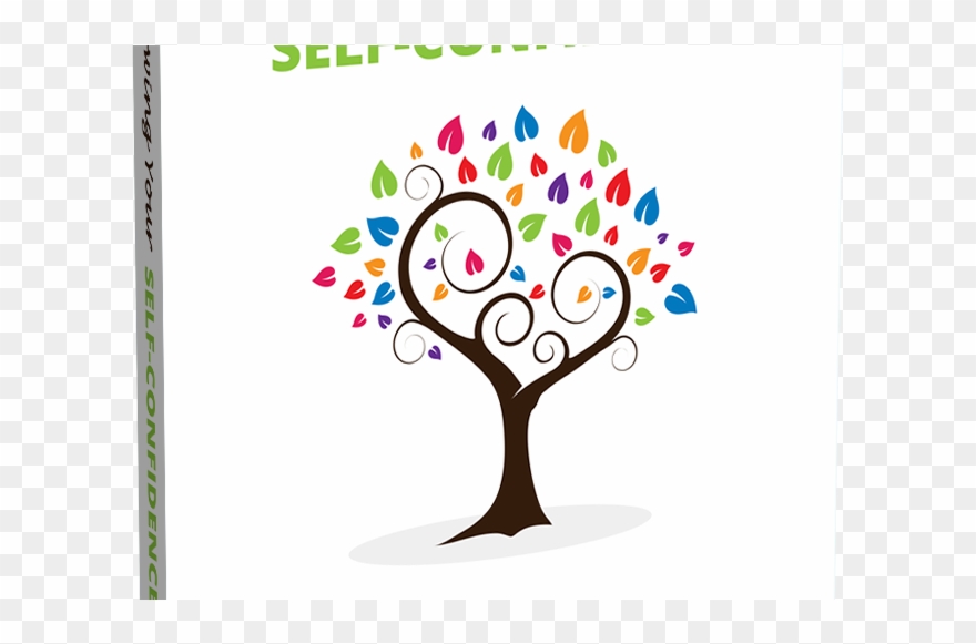 Growing In Self-confidence Ebook - Luke And Lilly Floral,colorful Tree Design Vinyl Wall Clipart