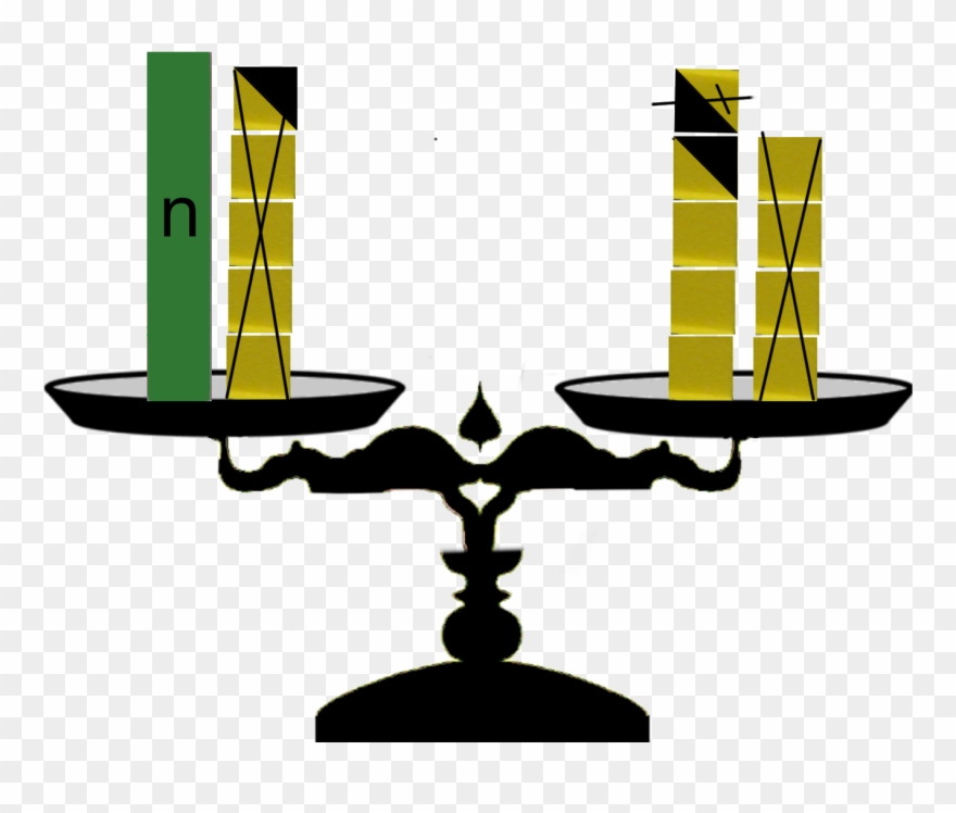 Solving Equations By Subtracting - Equation Clipart