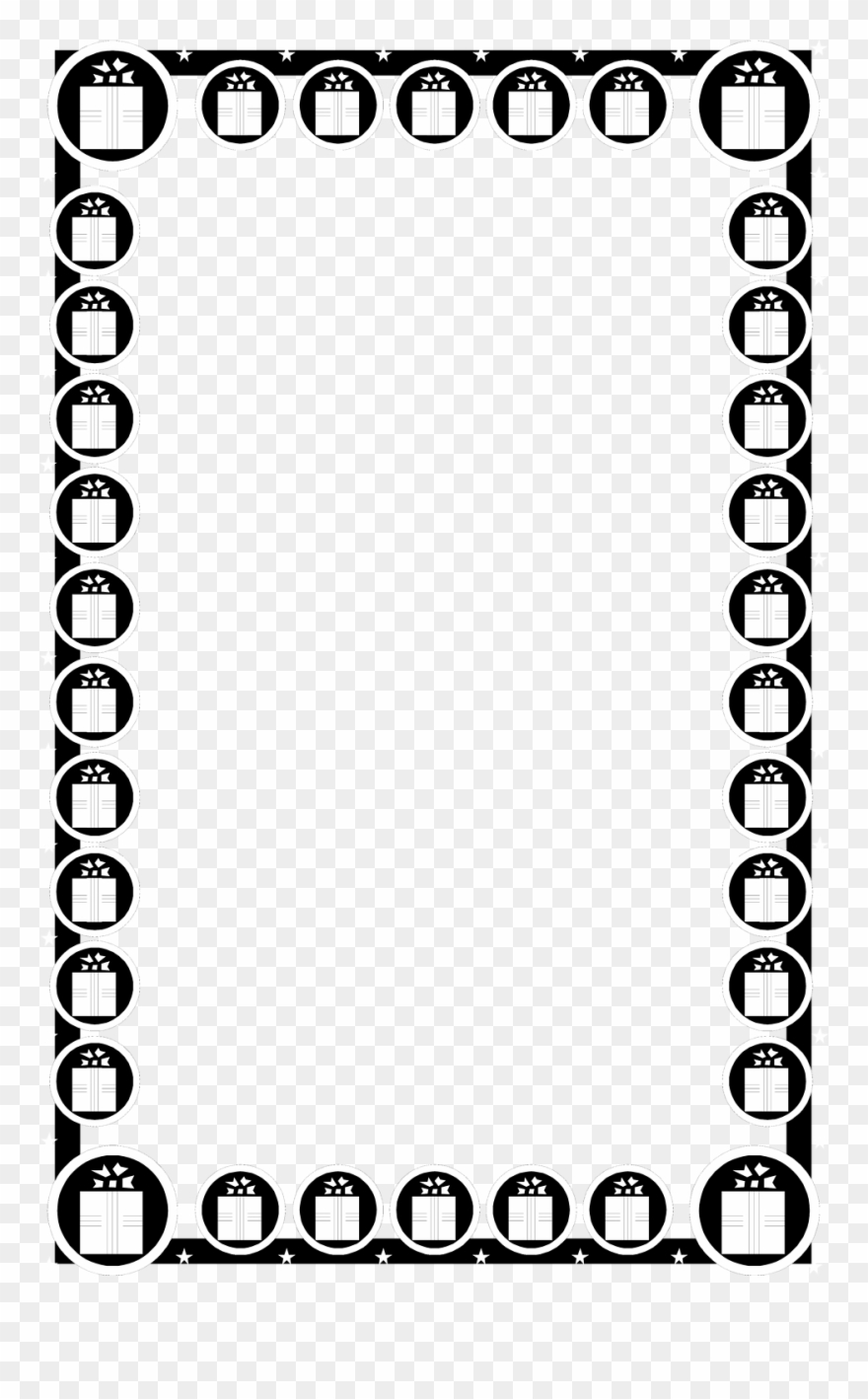 Borders Clipart Black And White - Png Download