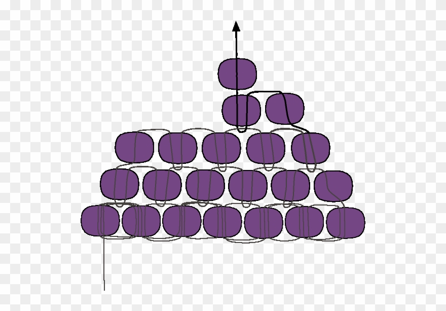 This Shape Is Used For Many Indian-style Earrings & - Brick Stitch Bead Tutorial Clipart