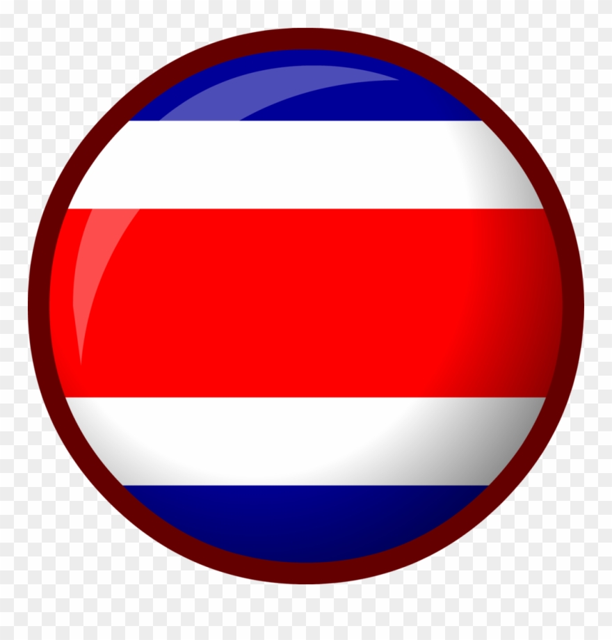 Costa Rica Flag - Circle Clipart