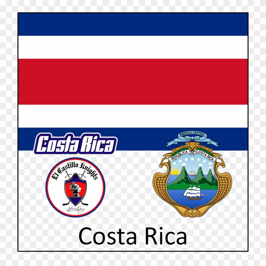 Republic Of Costa Rica [república De Costa Rica] - Wappen Von Costa Rica - Escudode Costa Rica Grußkarte Clipart