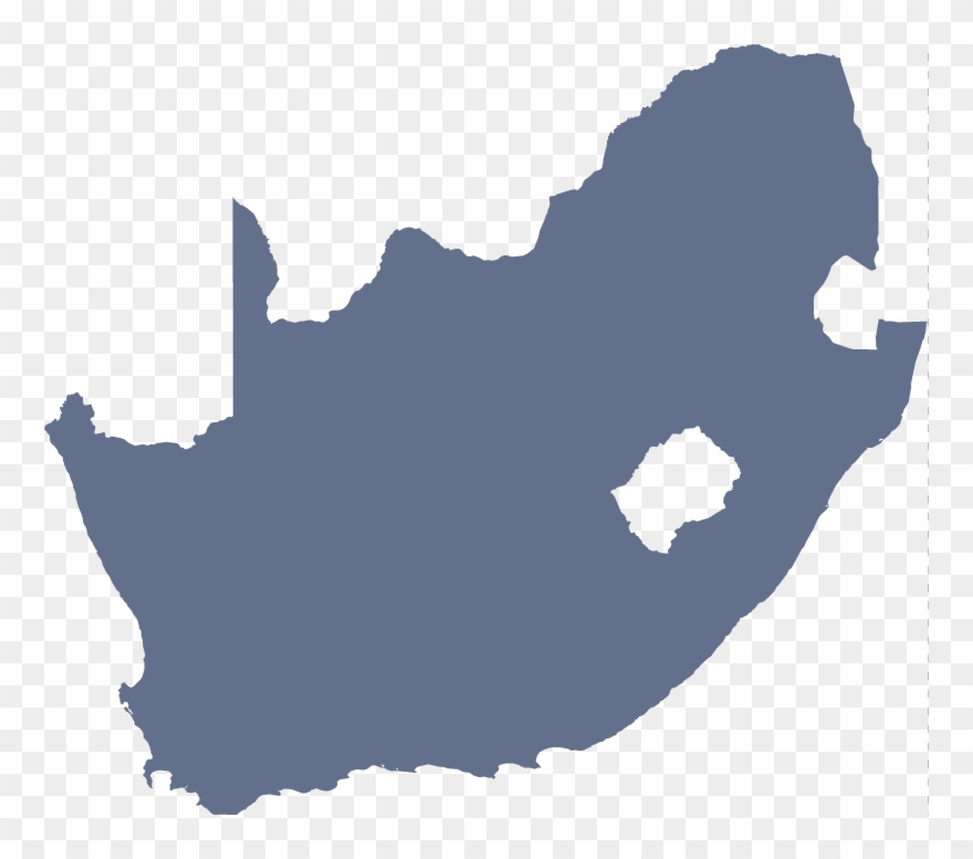 Africa Silhouette Png Png Black And White - South Africa Map Vector Clipart