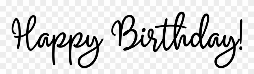 Happy Birthday Word Art Magenta - Happy Birthday Word Design Png Clipart