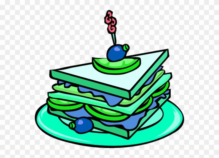 Club Sandwich Clip Art N2 - Thick Sandwich Clip Art - Png Download