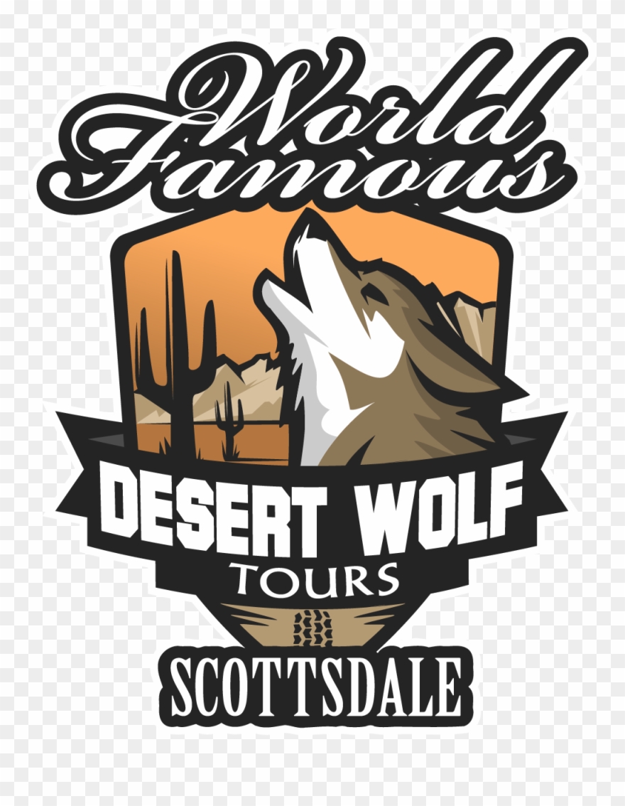 Desert Wolf Tours Logo Buff Colour - Desert Wolf Logo Clipart