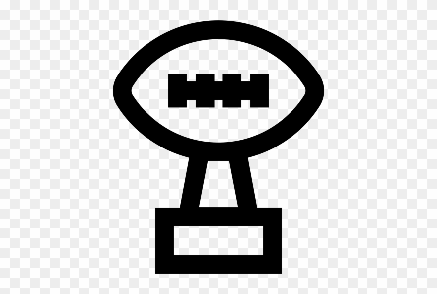 Football Trophy Rubber Stamp - Icon Clipart