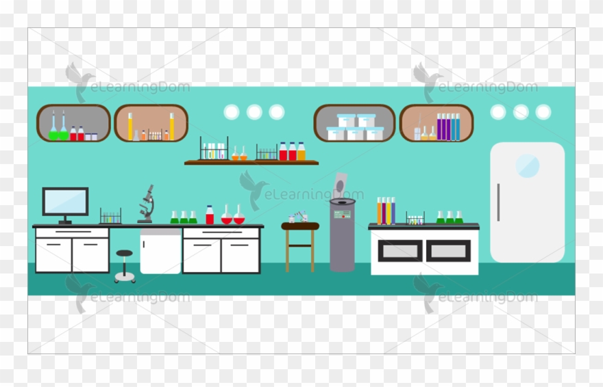 Pathology Laboratory With Equipment - Laboratory Clipart