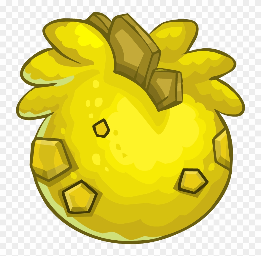 Yellow Puffle Egg - Puffle Dino Egg Clipart