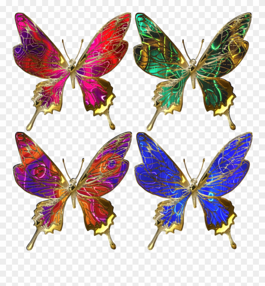 #free #scrapbook #clipart #paper #craft #hobbies #hobby - Бабочки Батик - Png Download
