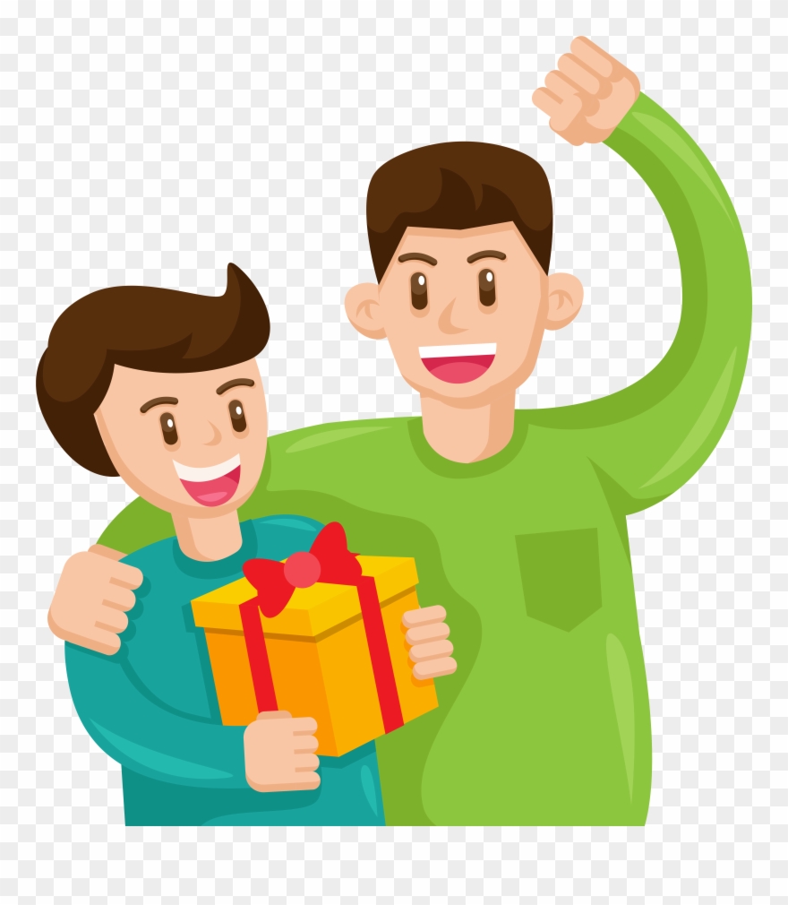 Hand Drawn Cartoon Father S Day Decoration Vector Clipart