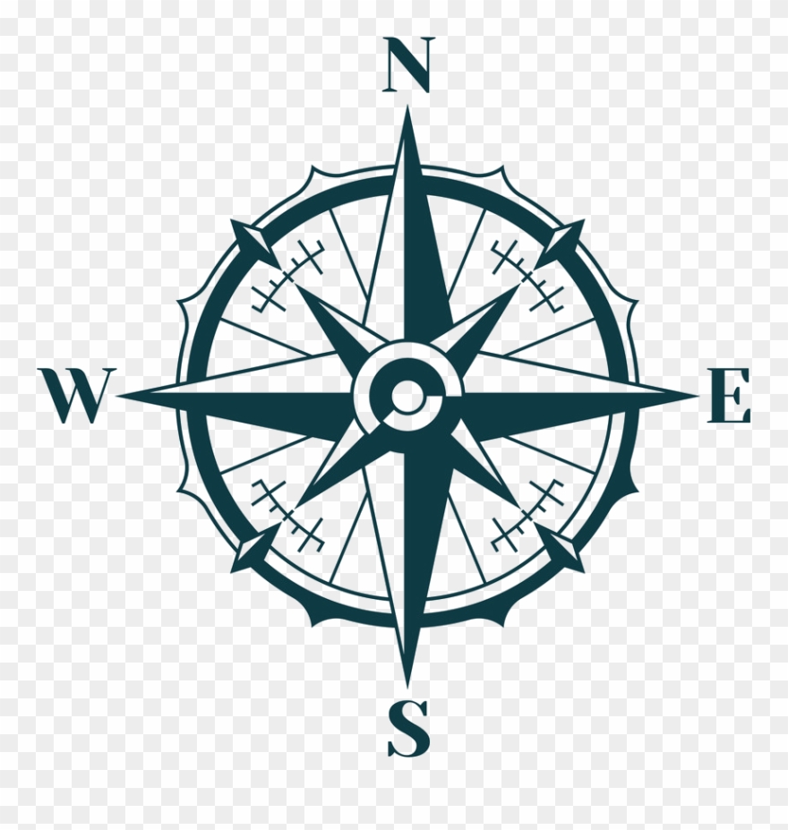 Isla Mujeres - Compass Vector Clipart