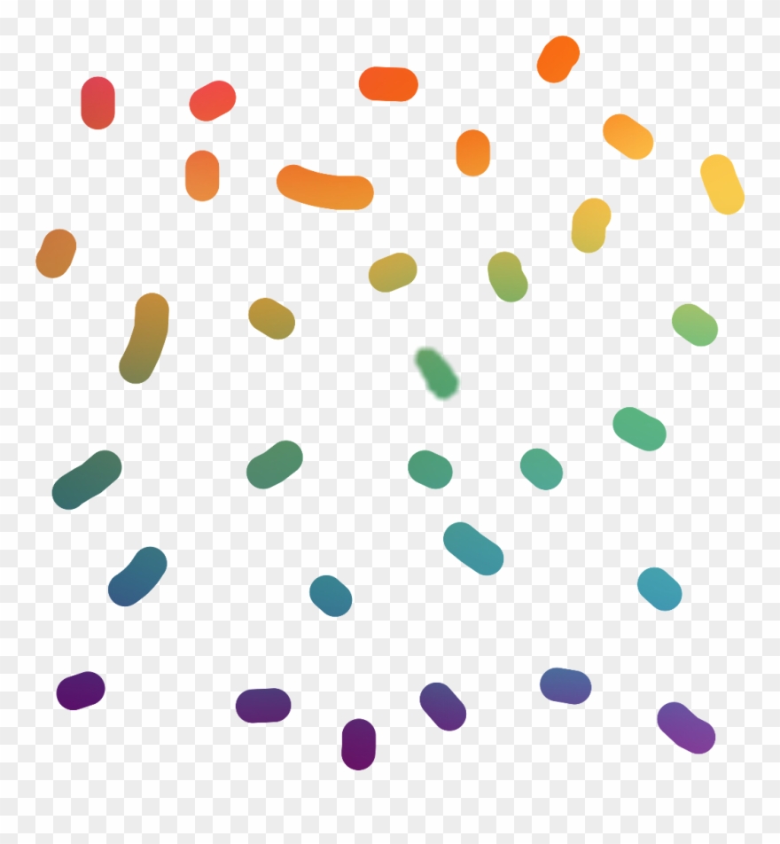 Rainbow Confetti Party Cool Like Edit Sticker Art Inter - Confetti Clipart