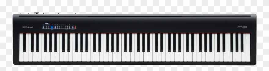 Roland Fp-30 - Digital Piano (black) Clipart