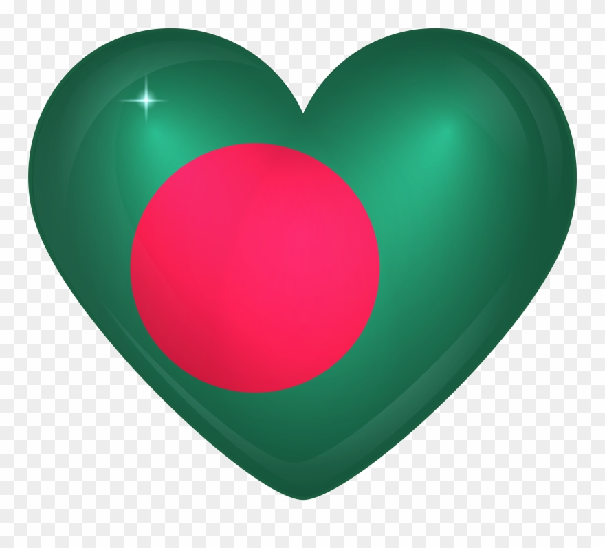 Bangladesh Flag Heart Png Clipart