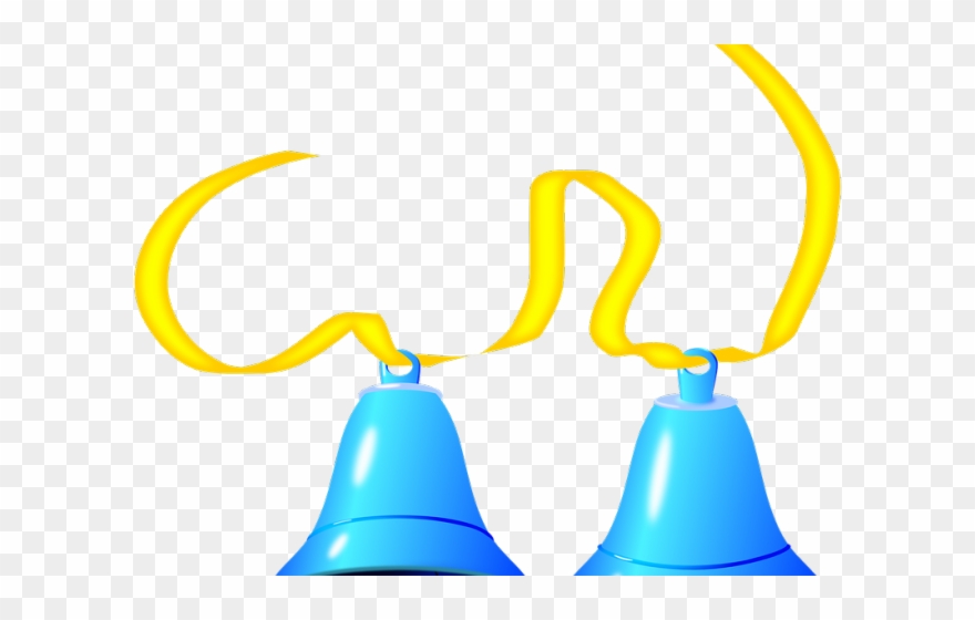 Bell Clipart Ringing Bell - Blue Bells Ringing Shower Curtain - Png Download