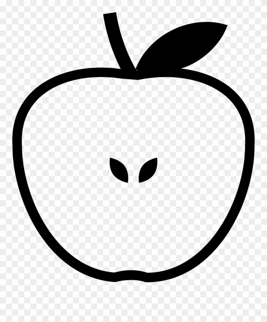 Half Apple Svg Png Icon Free Download Clipart