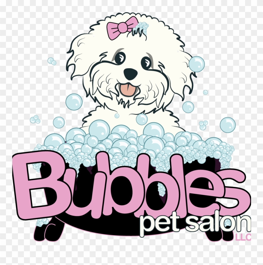 Bubbles Pet Salon - Old English Sheepdog Clipart