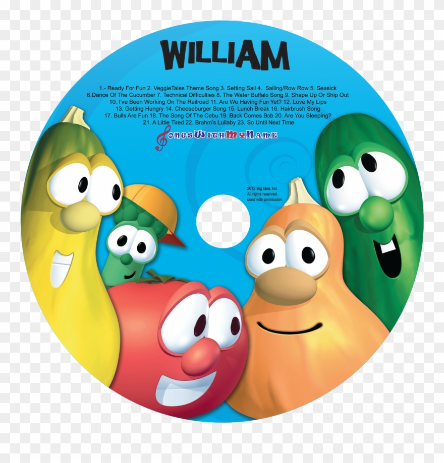 Veggietales Silly Songs Cd - Veggie Tales Personalized Clipart