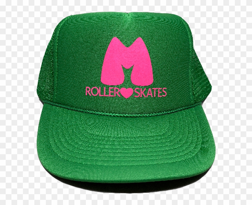 Moxi Green Trucker Hat - Ice Skating Clipart
