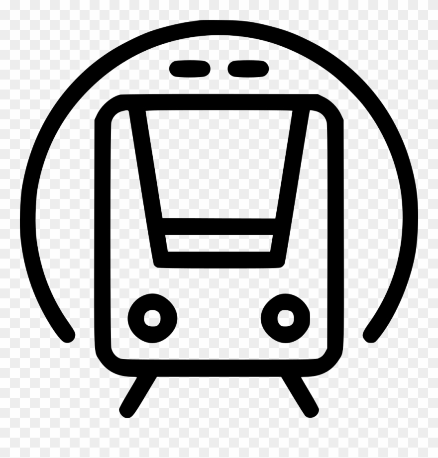 Metro Train Public Subway Comments - Line Icon Train Png Clipart