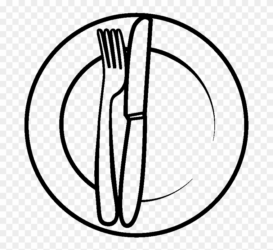 Illustration Of An Empty Plate - Piring Kartun Png Clipart