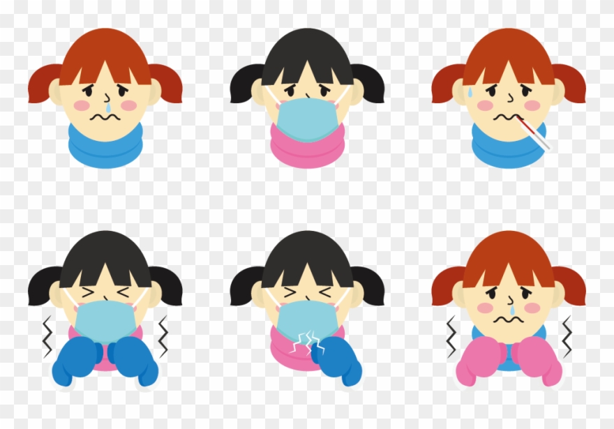 Child Adobe Illustrator Clip Art - Children Sick Cartoon - Png Download