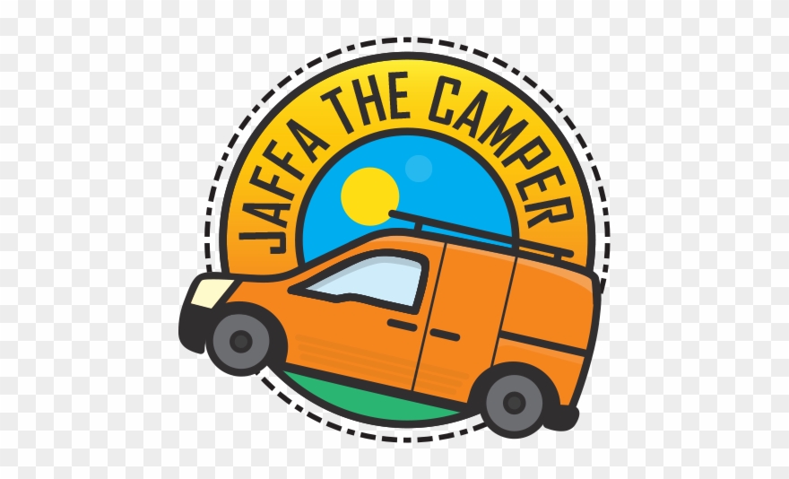 Jaffa The Camper Sun Camping Nature Lines Orange Jaffa Clipart