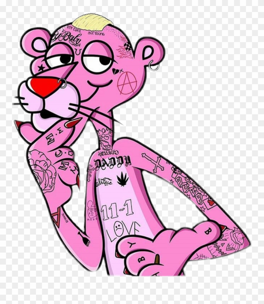 Peep Lilpeep Pinkpanther Gustav @tracytasz - Lil Peep Pink Panther Clipart