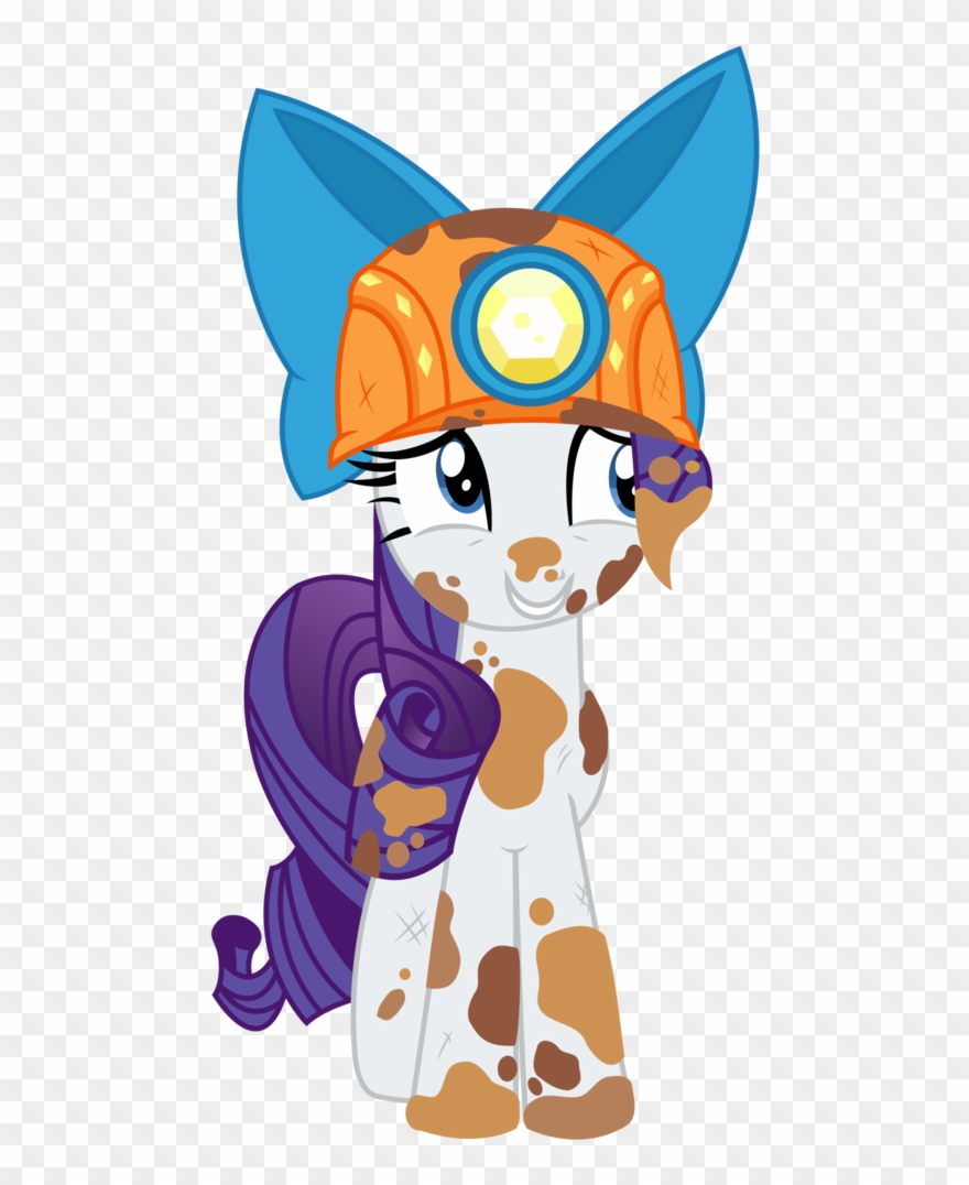 Jpg Artist Sketchmcreations Bow Dirt Dirty Gauntlet - Mlp Rarity Mining Helmet Clipart