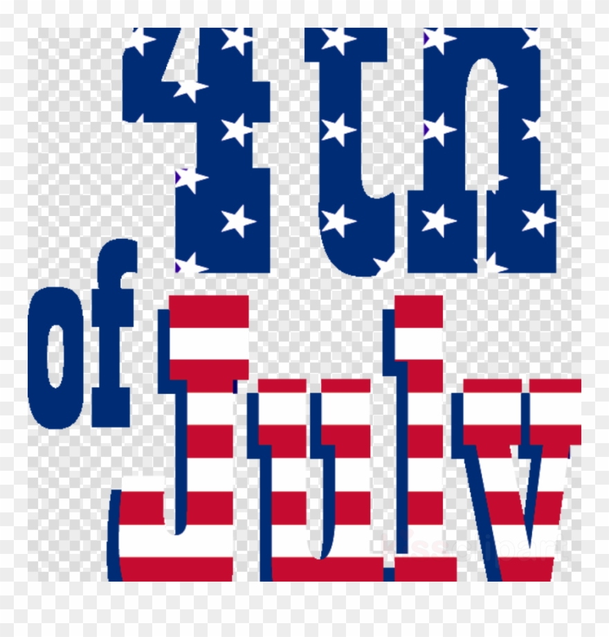 Download Independence Day Clip Art Fireworks Blue Text - 4th Of July Transparent - Png Download