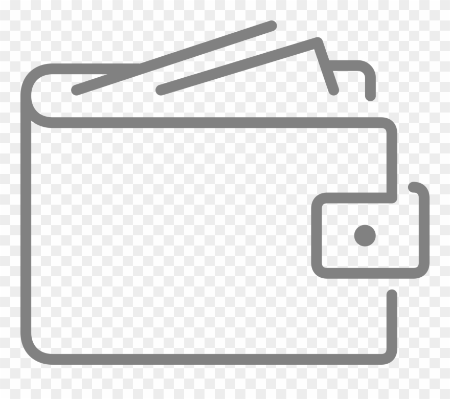 Open - Wallet Line Icon Png Clipart