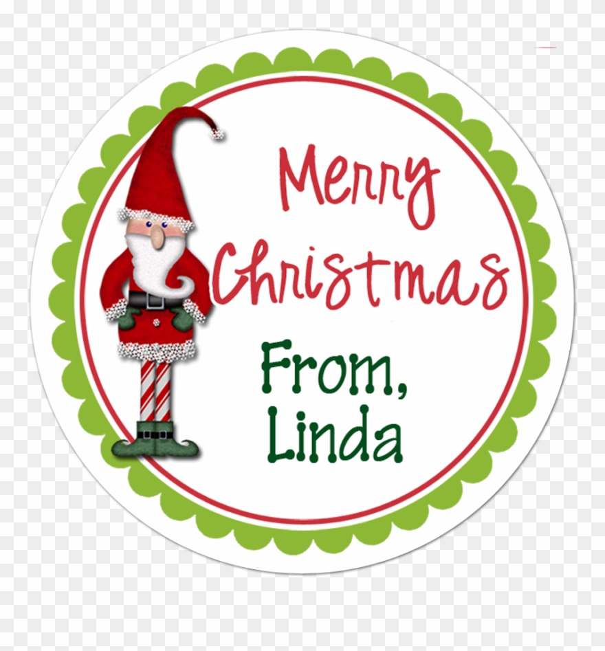 Elf Personalized Sticker Christmas Stickers Clipart