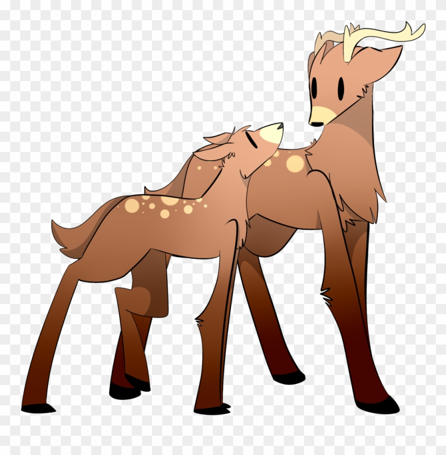 “made Some Fan Art Of The Deer They Are Very Cute ” - Cartoon Clipart