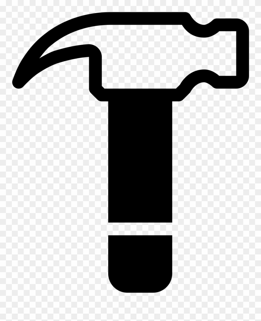 Nailer Filled Icon - Hammer Clipart