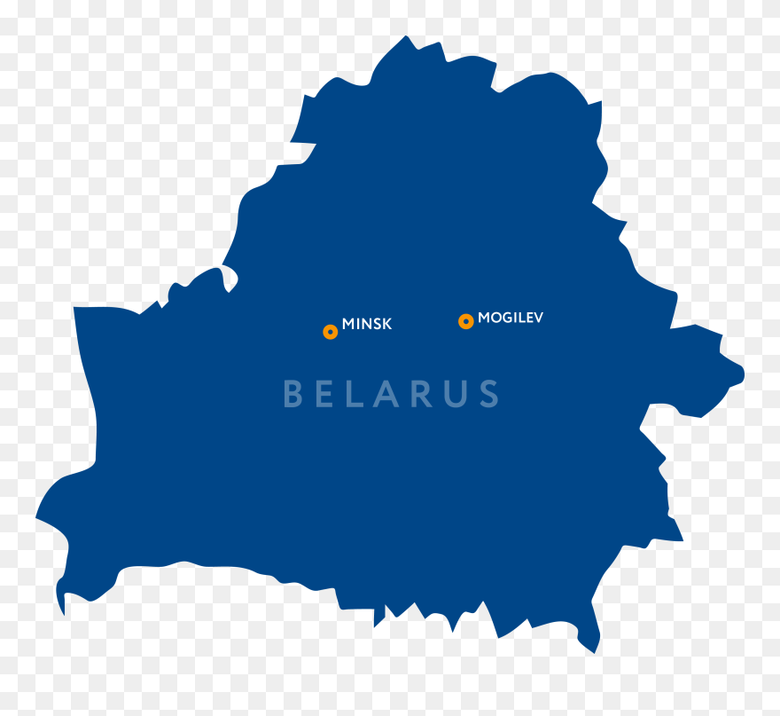 Open - Belarus Map Vector Clipart