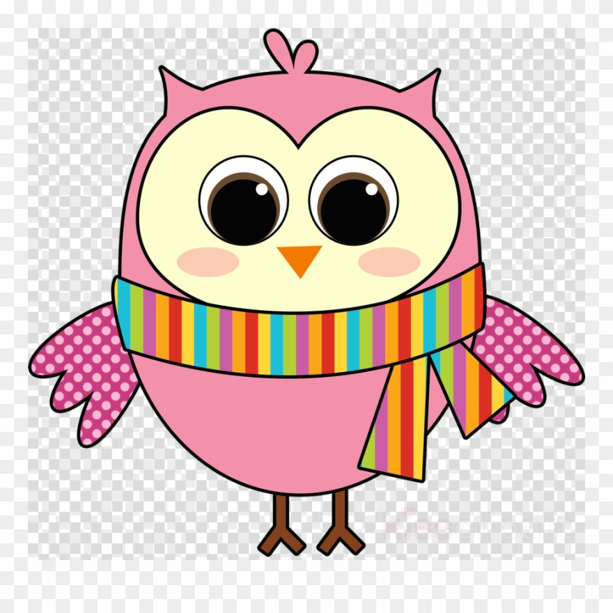 Owl Scarf Clipart Owl Clip Art - Png Download