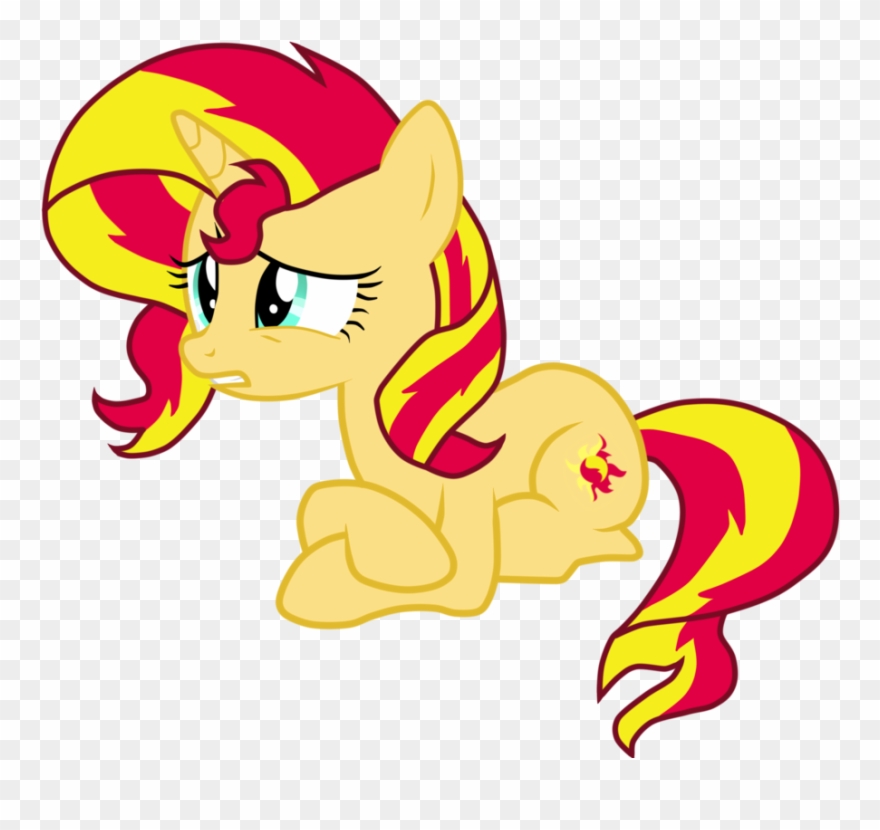 Mlp Sunset Shimmer Sad Clipart