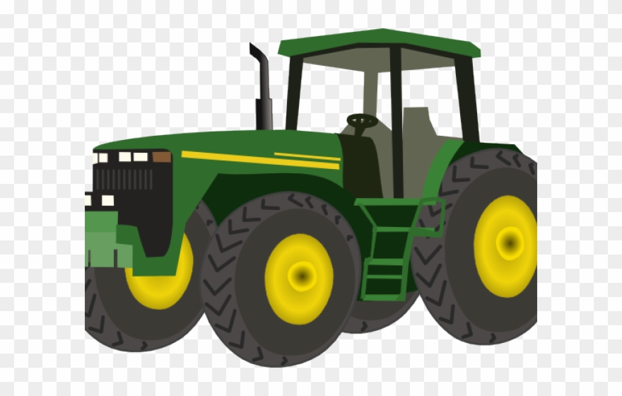 John Deere Clipart Farm Machinery - John Deere Tractor Clip Art - Png Download