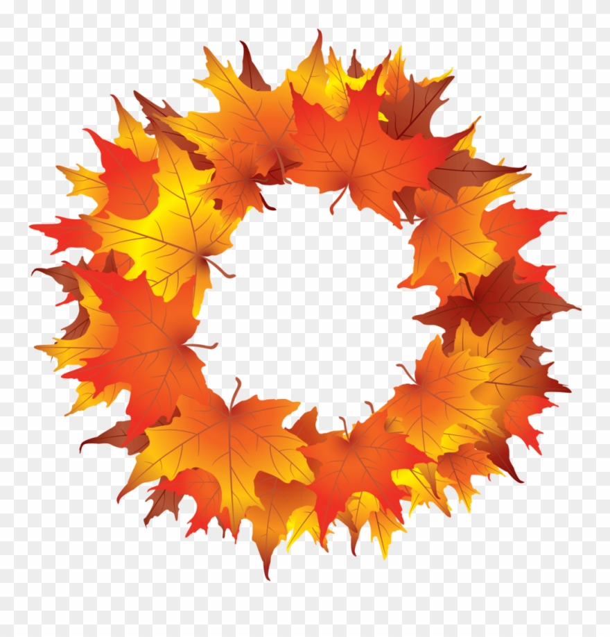 Fall Wreath Clip Art - Png Download