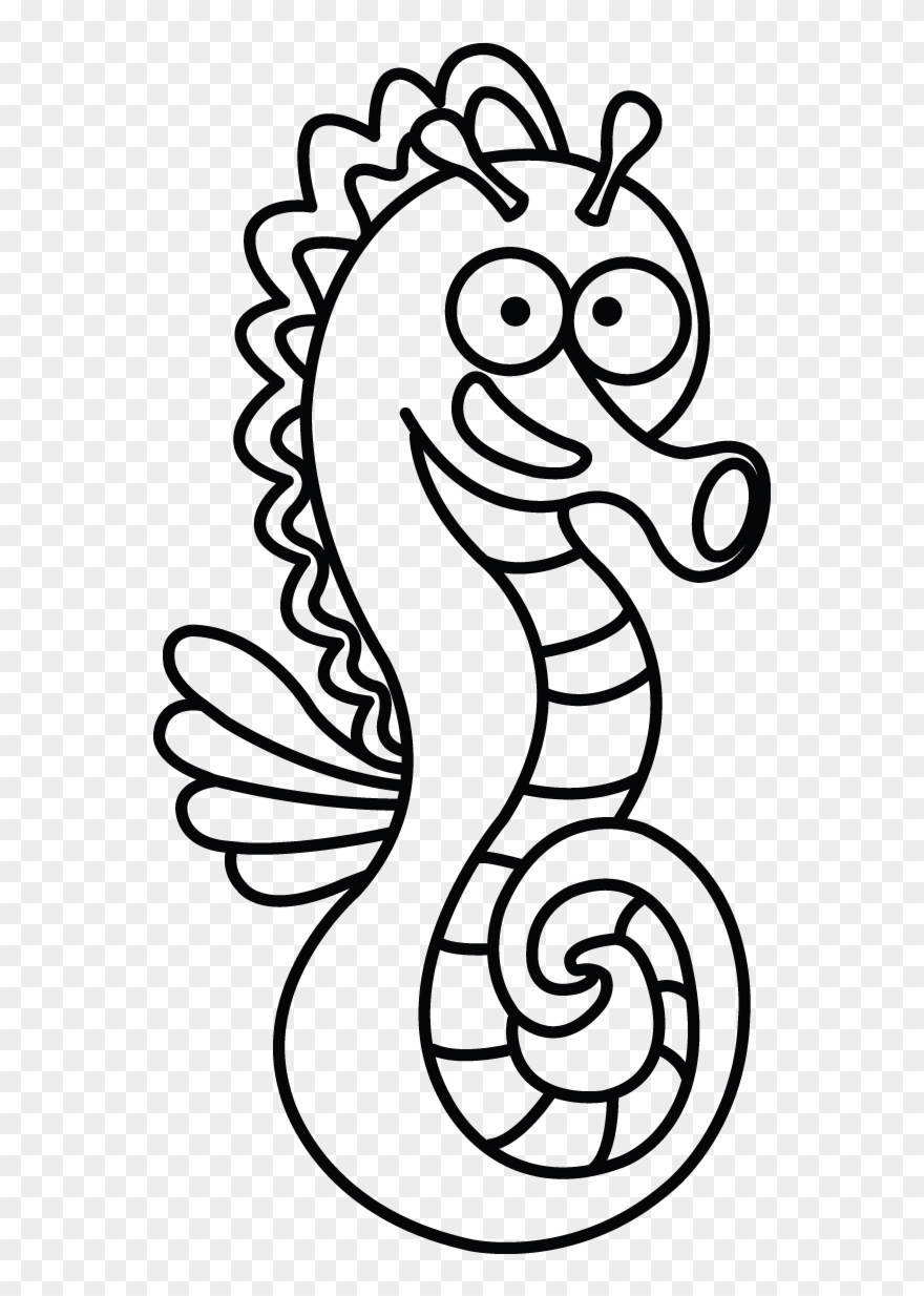 Seahorse Sketch Followed This Fun Tutotial Http Clipart