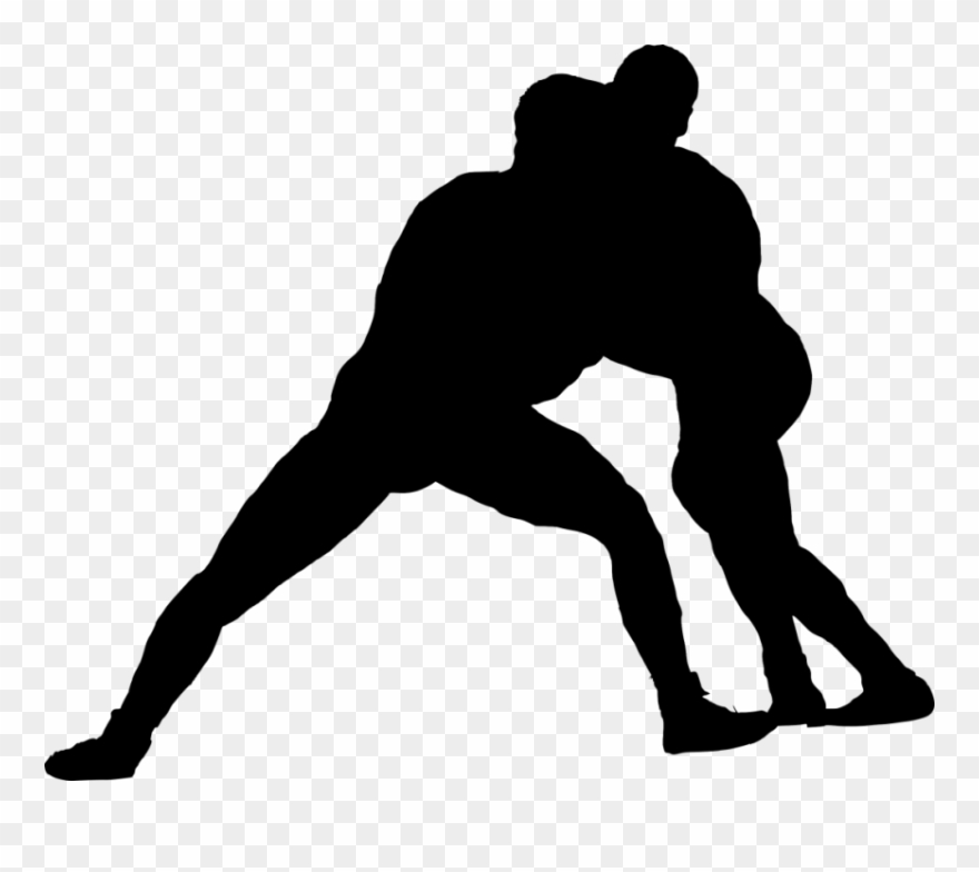 Free Png Sport Wrestling Silhouette Png Images Transparent - Portable Network Graphics Clipart